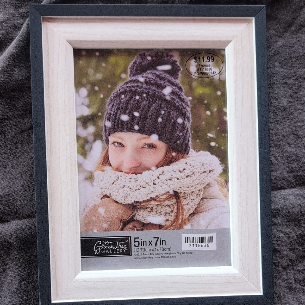 Navy and White Photo Frame